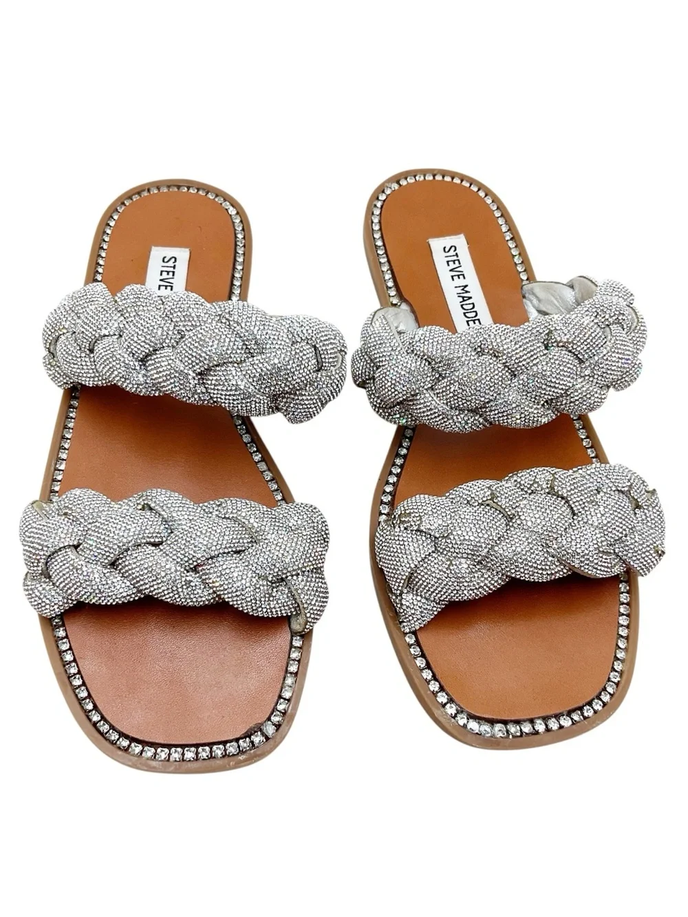 {Steve Madden} Newbie Rhinestone Embellished Sandals